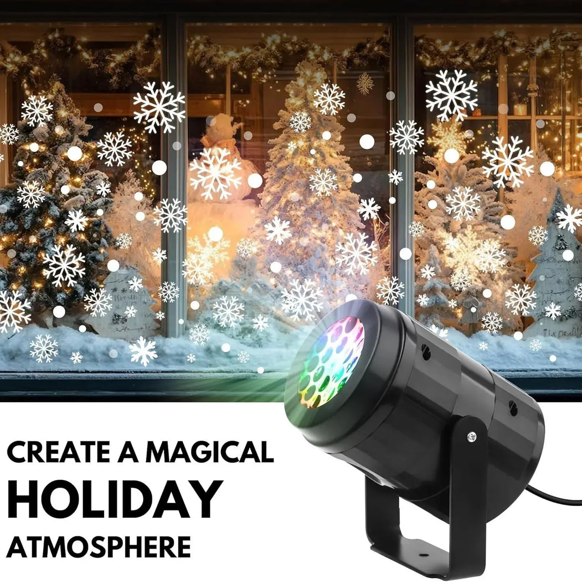 Projecteur de Noël LED à motifs de fête – photo 3 sur 8