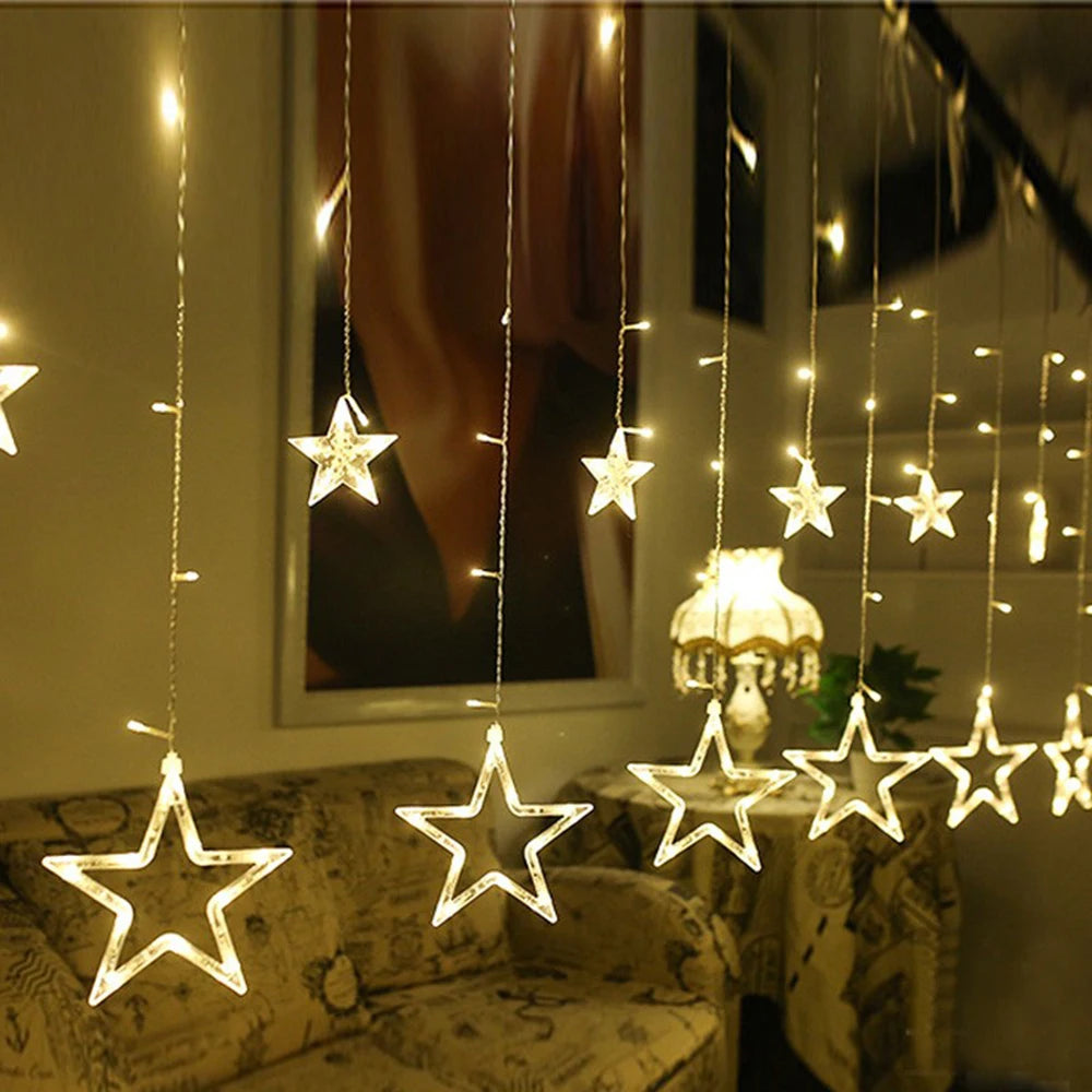 Rideau lumineux à étoiles LED – photo 8 sur 8