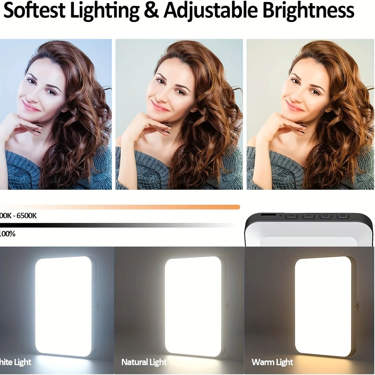 Lumière selfie LED à pince – photo 4 sur 6