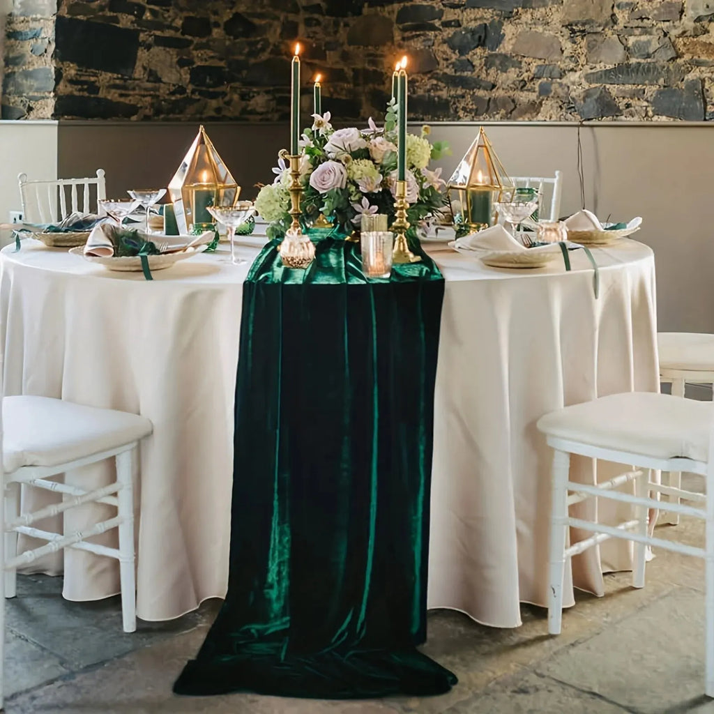 Chemin de table en velours – photo 1
