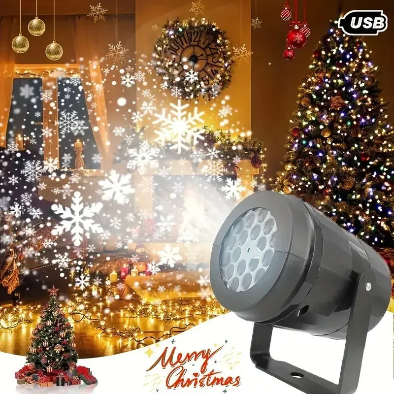 Projecteur de Noël LED à motifs de fête – photo 8 sur 8